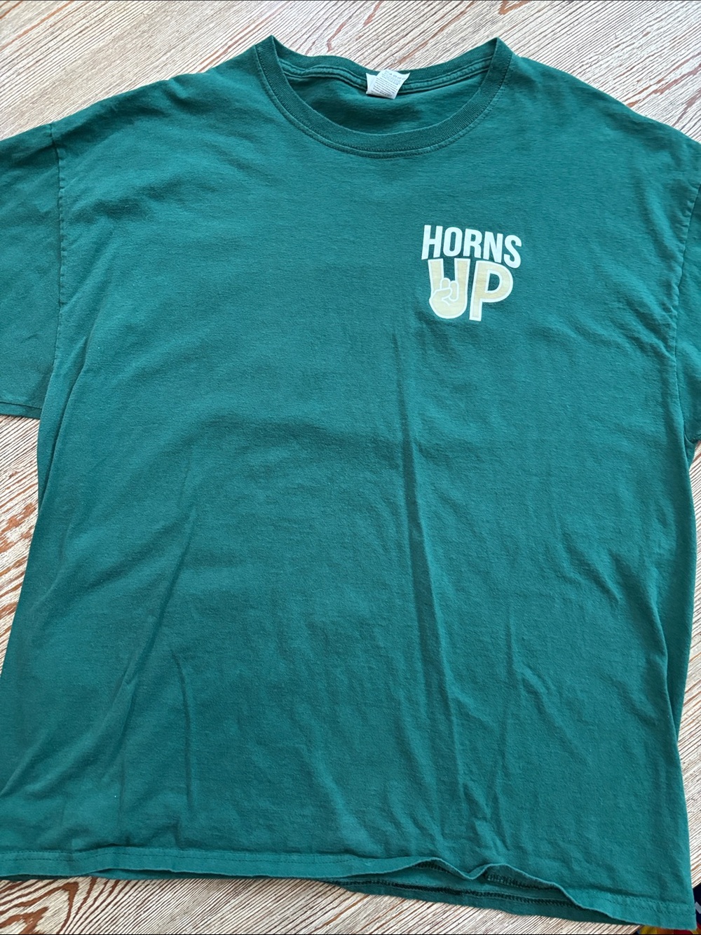 USF Horns Up Teal Graphic T-Shirt